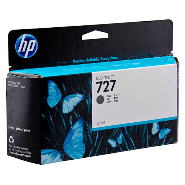 Cartucho de tinta HP 727A, Gris 130ml original (B3P24A)